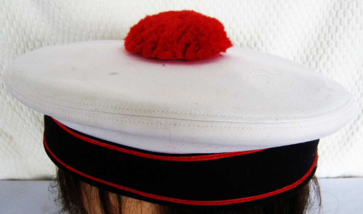 FRENCH NAVY PORK PIE HAT SIZE 64 IN GOOD USED CONDITION