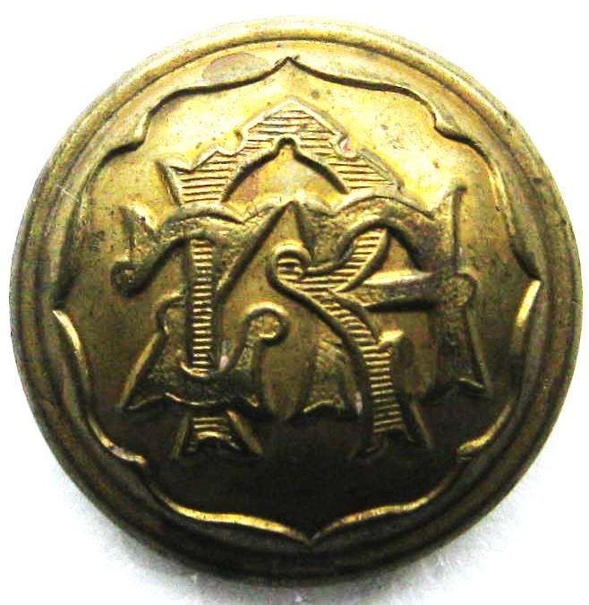 BOER WAR ERA ZAR POLICE BUTTON 24MM WIDE IN GOOD CONDITION