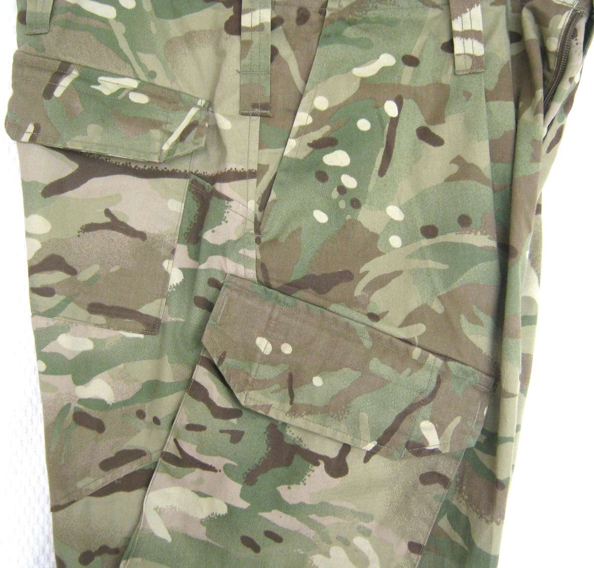 GENUINE MTP CAMO COMBAT PANTS SIZE 34 IN GOOD CONDITION. SEE DIMENTIONS BELOW