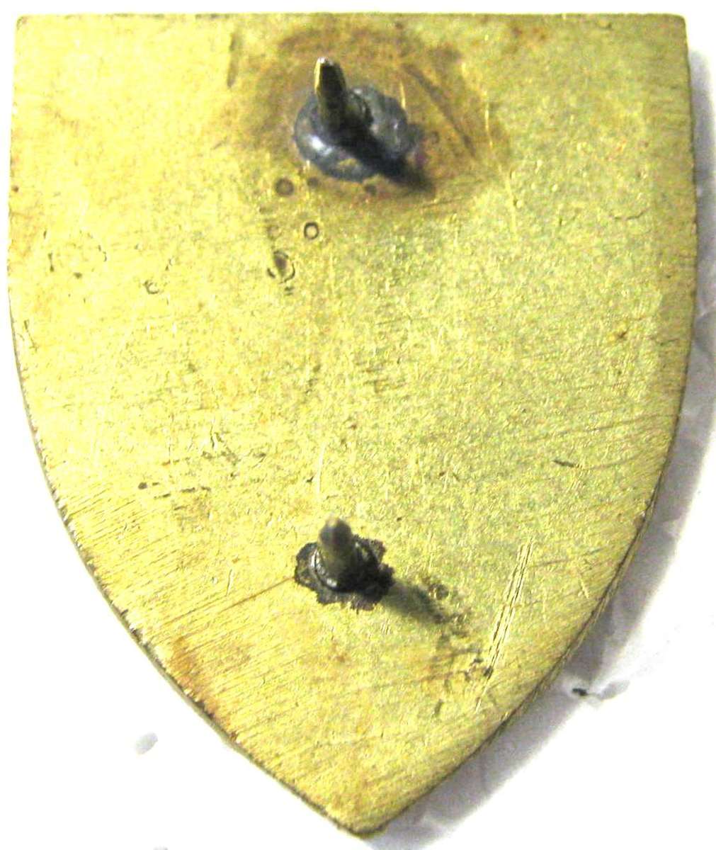 LOGISTICS COMMAND FOB BADGE DARK BLUE TYPE WITH PINS IN GOOD USED CONDITION