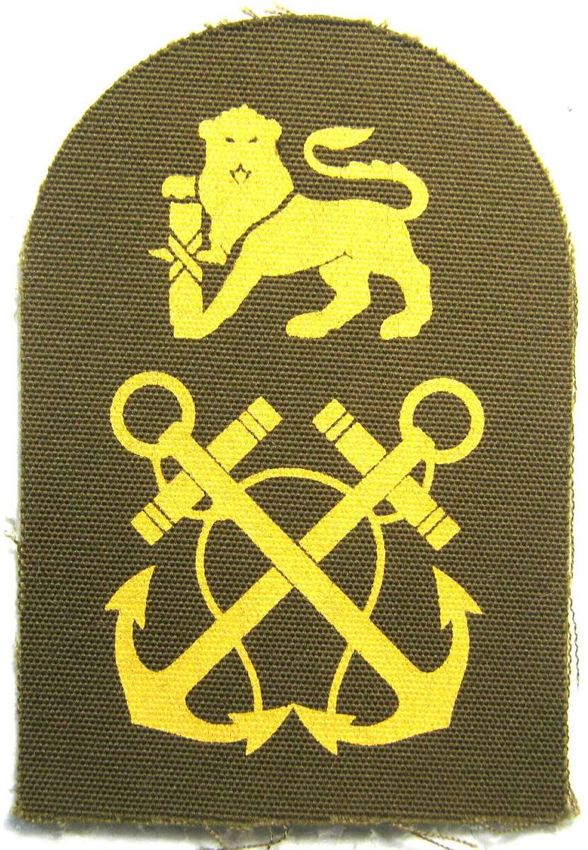 OLD S.A. NAVY MARINES PETTY OFFICER PRINTED BADGE IN UNUSED CONDITION