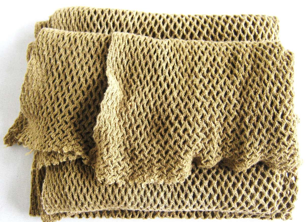 OLD SADF NETTED SCARF 1.35 METERS LONG IN GOOD USED CONDITION