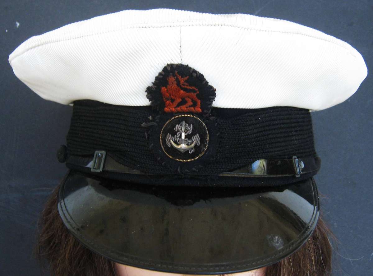 Old S.A. Navy Able Seaman 1 & 2 Cap with Badge 1961-1963 Size 7 - 53 cm