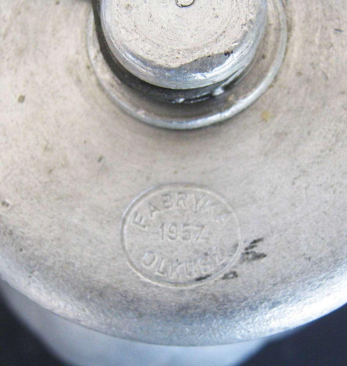 COLD WAR ERA POLAND WATER BOTTLE DATED 1957 WITH MAKERS MARK IN GOOD CONDITION