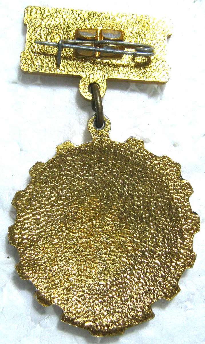 Soviet USSR 1978 Socialist Competition Award with Pin 6 x 3 cm