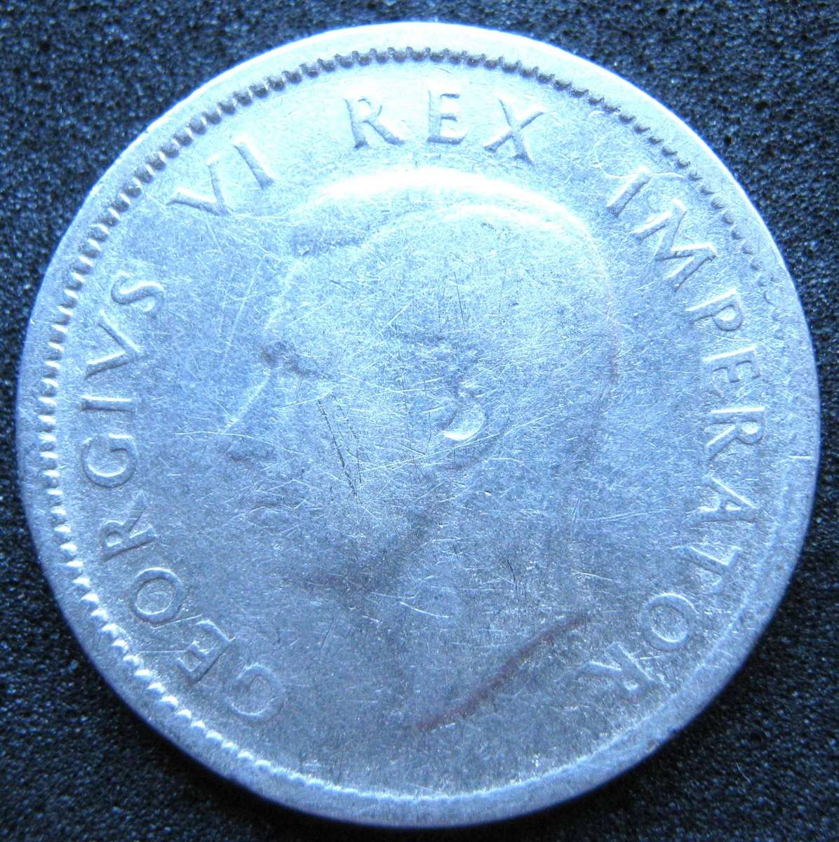 1945 S.A. SIXPENCE IN A  CIRCULATED CONDITION 3 GRAMS 80% SILVER