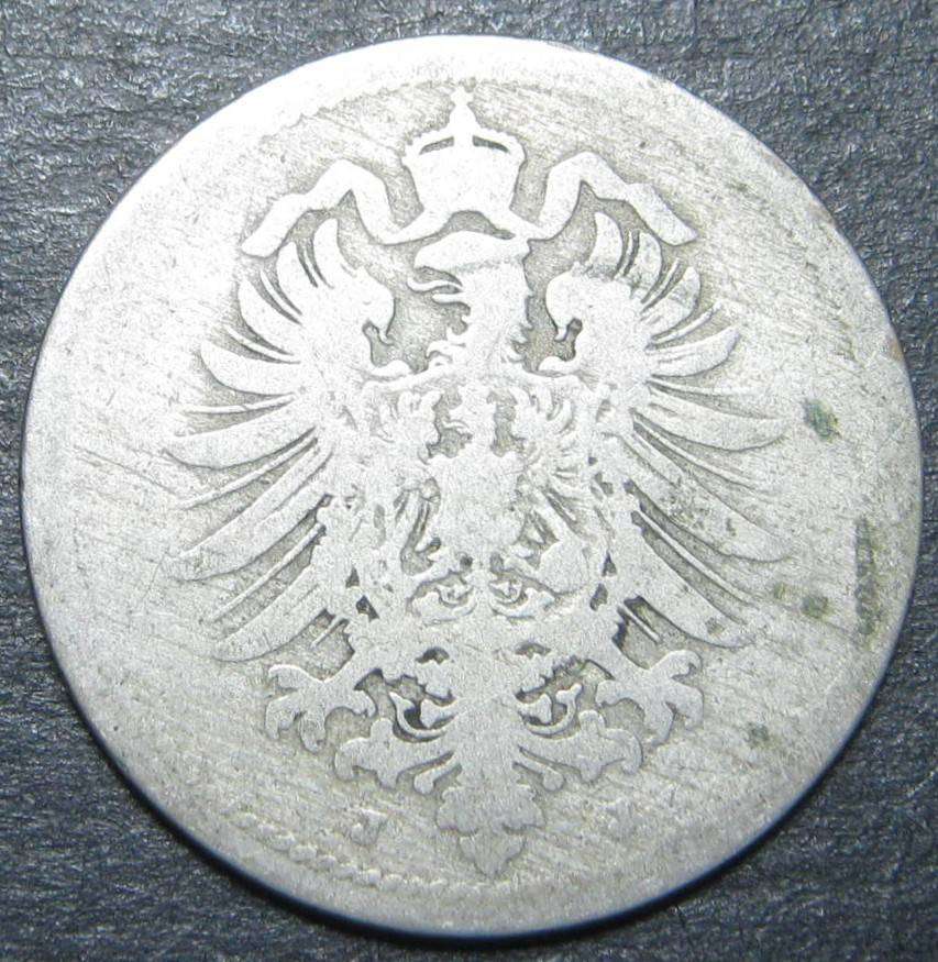 1876 GERMAN EMPIRE IRON 10 PFENNIG IN FAIR CONDIION