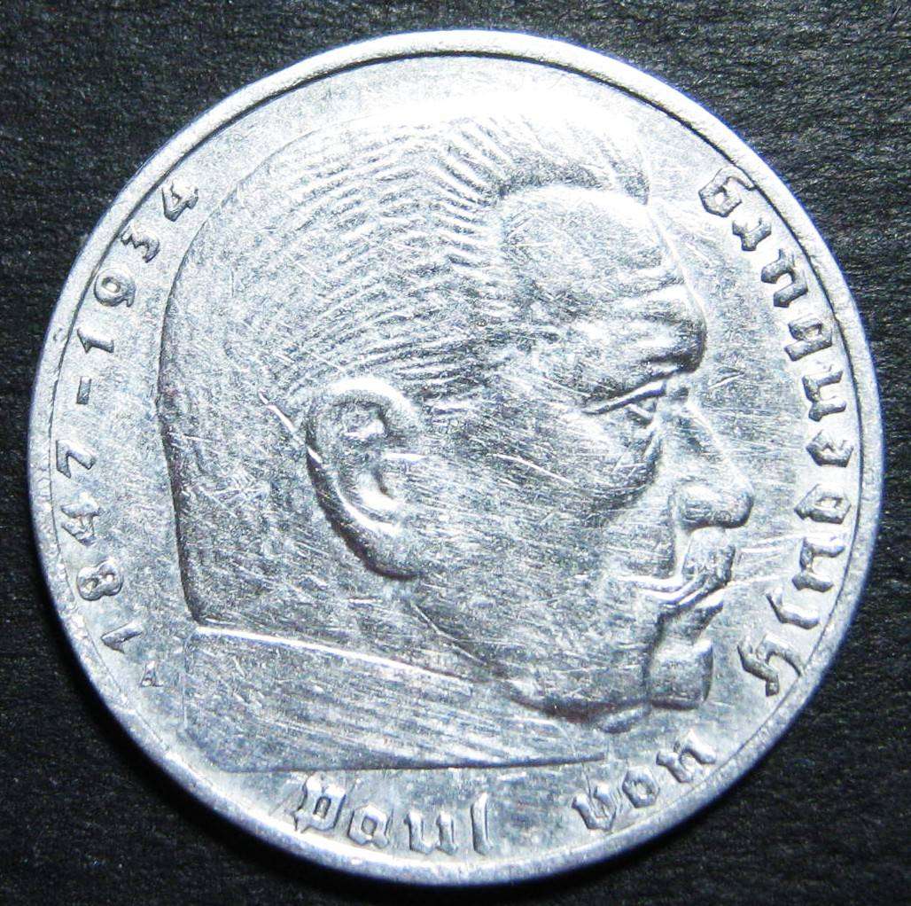 1939 A GERMAN REIGHSMARK SILVER 2 MARKS IN GOOD CIRCULATED CONDITION