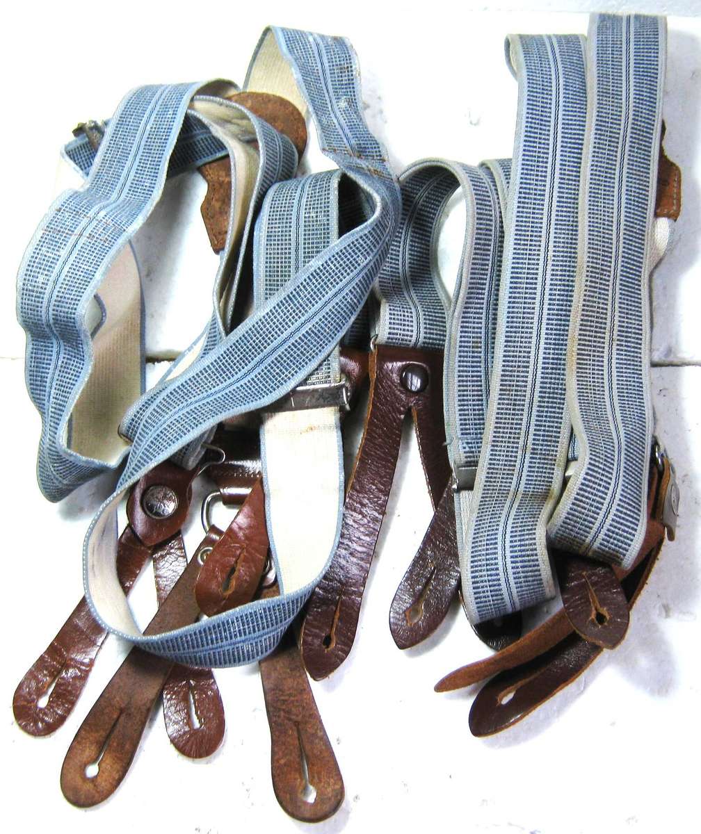 SADF 2 PAIRS 64 PATTERN ARMY BRACES/KRUISBANDE IN GOOD USED CONDITION