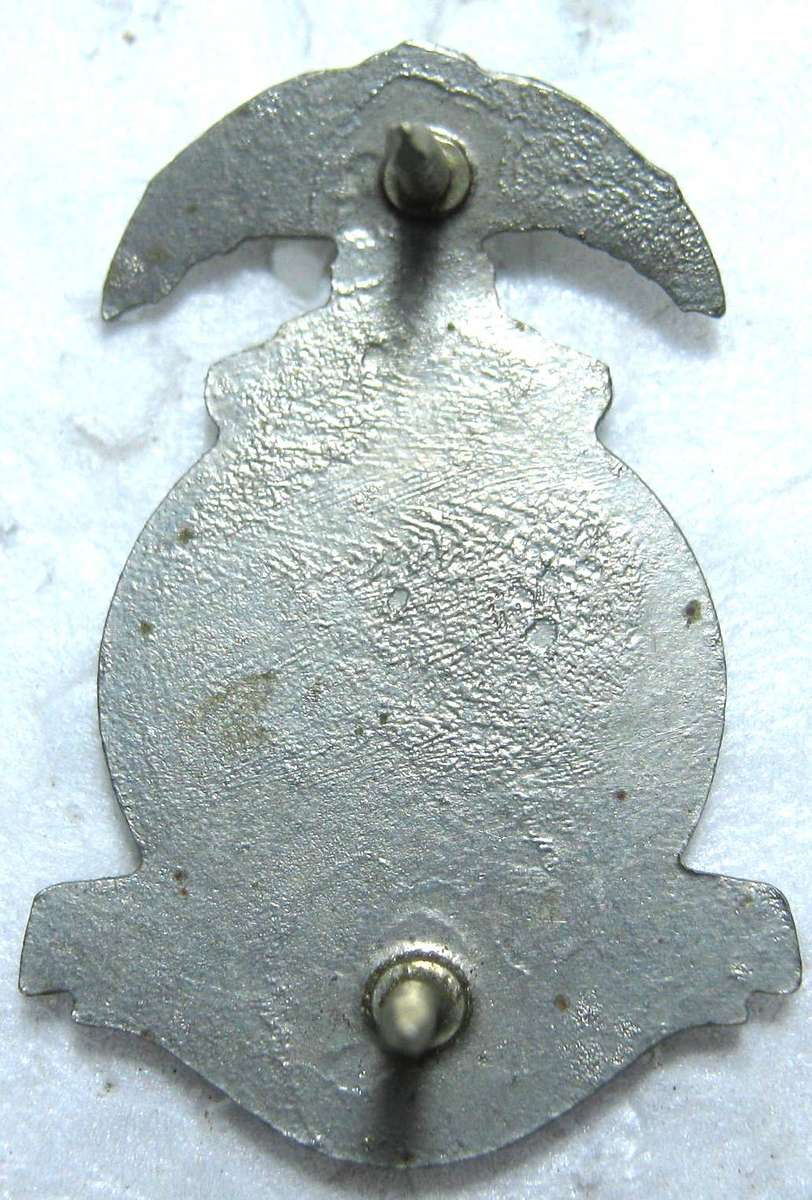 SADF REGIMENT MOOI RIVER COLLAR BADGE WITH PINS IN GOOD CONDITION