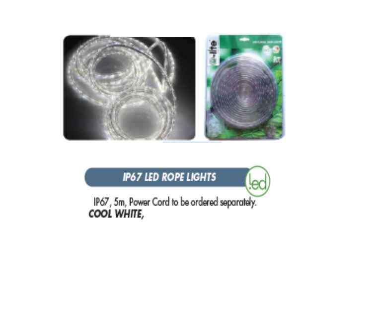 IP 67 Water proof Rope light. Cool white.