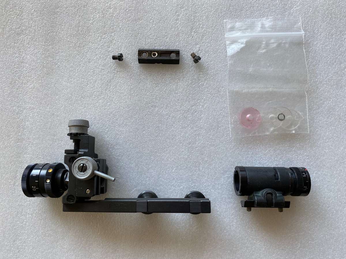 Anschutz Match Rear Sight Diopter #6702 + W.Gehmann D75,Korntunnel (Lot 1),OFFER VALID UNTIL 15.6.25