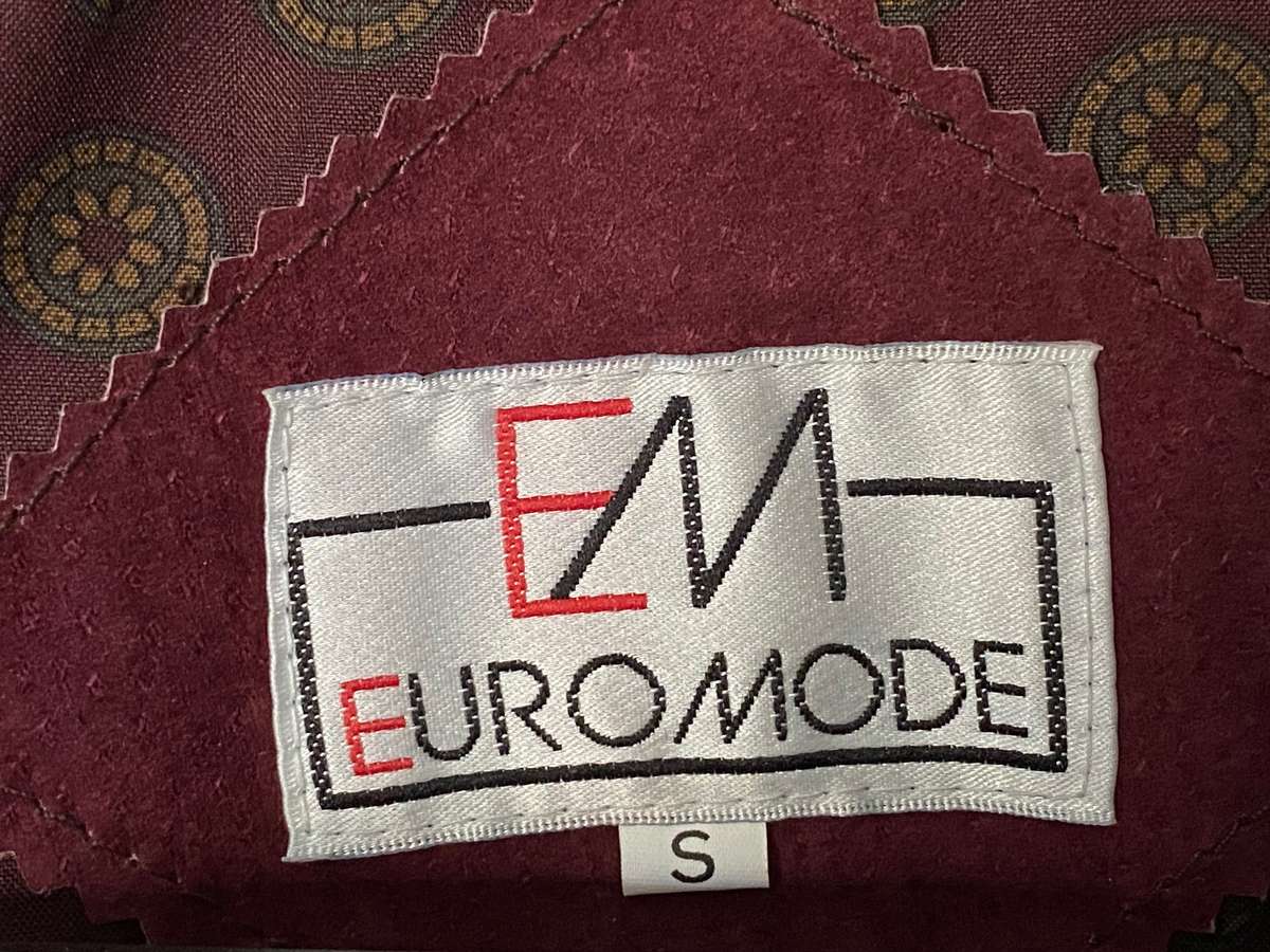 Genuine Leather Vest bordeaux / burgundy, size S / 38,