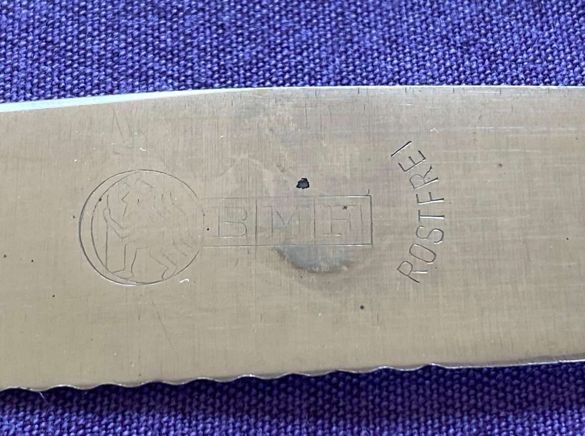 BMF Rostfrei Knife Germany silver 90 vintage from Germany, collectors item