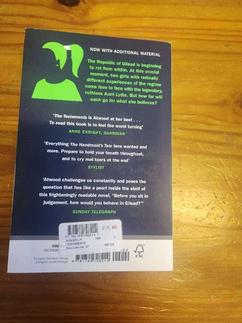 THETESTAMENTS by Margaret Atwood