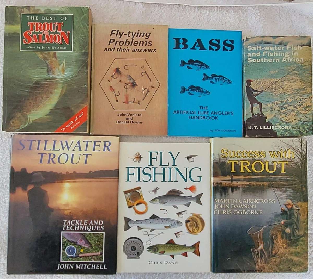A lot of seven assorted fishing titles