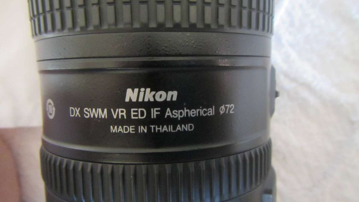 Nikon AF-S DX NIKKOR 18200mm f/3.55.6G ED VR