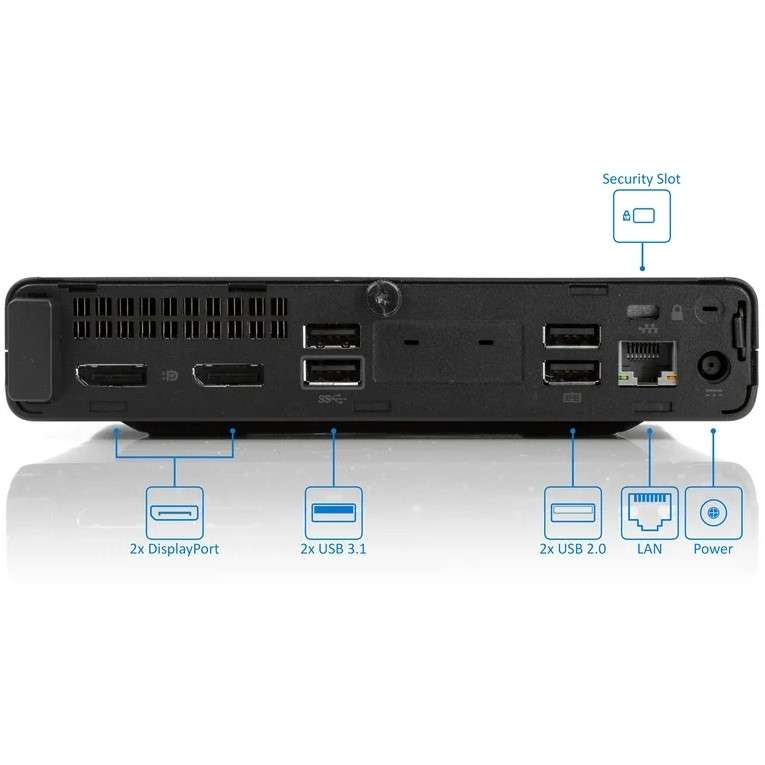 HP MP9 G4 Desktop Mini PC i5-8500T|8GB|256GB SSD - Windows 11 Pro - Warranty!