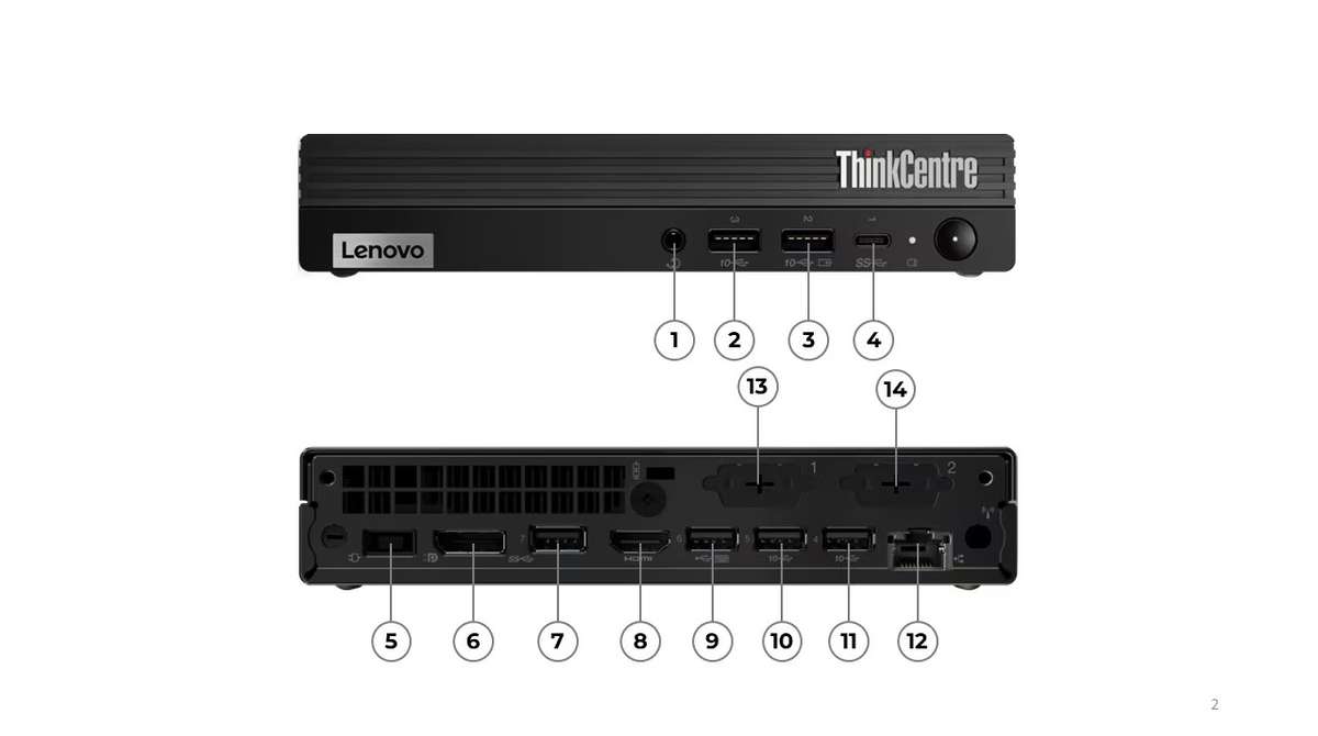 *Like new* Lenovo ThinkCentre M70q Gen 5 Tiny Desktop i5-14400T | 16GB | 256GB - Windows 11 Pro