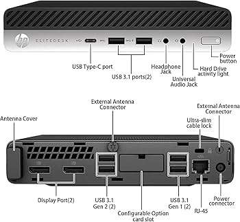 HP EliteDesk 800 G5 Desktop Mini PC i5-9500T,8GB,256GB SSD - Windows 11 Pro - Warranty!