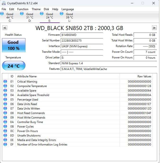 Western Digital WD_BLACK SN850 2TB