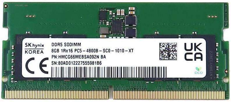 SK HYNIX 8GB DDR5 4800MHZ SODIMM (Laptop)  RAM / MEMORY