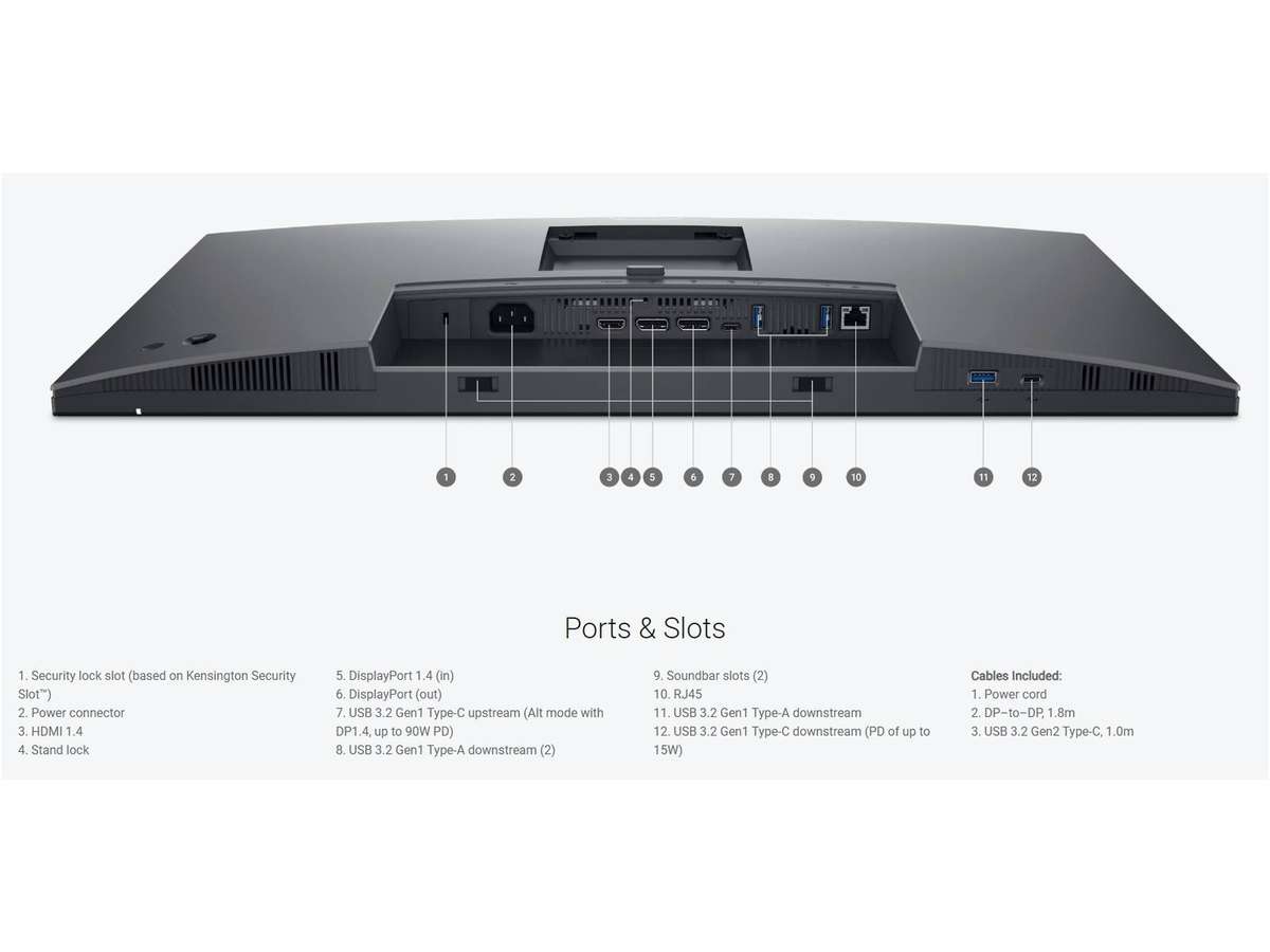 Dell P2725HE 27-inch Full HD 5ms IPS USB-C Hub Monitor