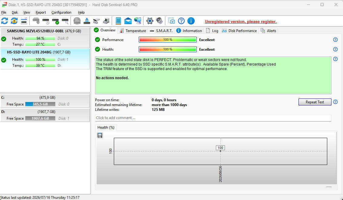 HIKSEMI RAYO Lite 2TB PCIe 4.0 M.2 NVMe SSD