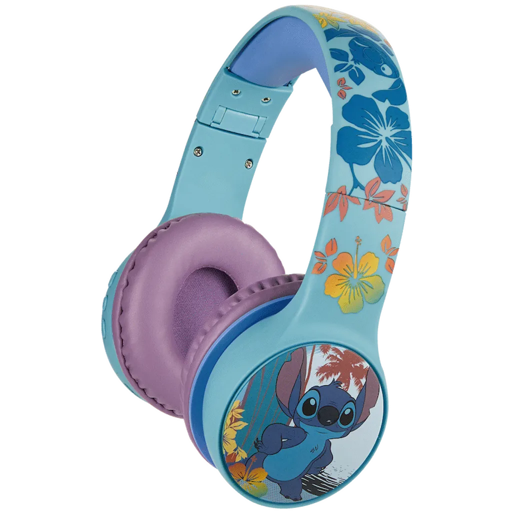 New Original Disney Stitch Bluetooth Padded Headphones with dB Switch Function