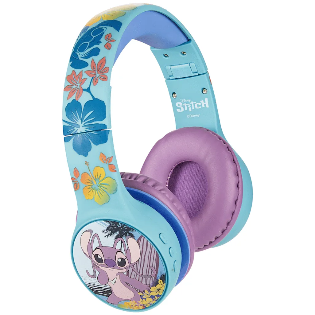 New Original Disney Stitch Bluetooth Padded Headphones with dB Switch Function