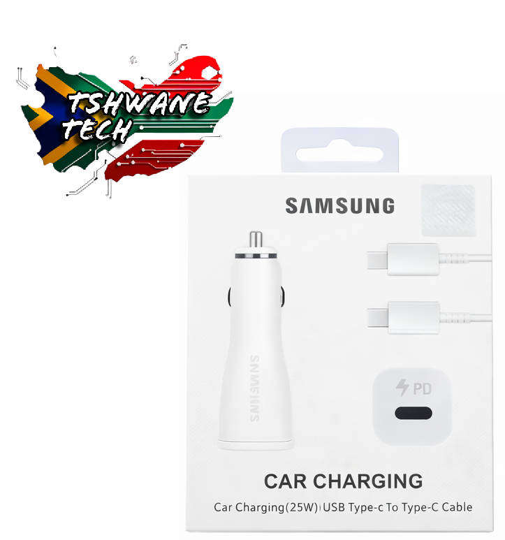 NEW SAMSUNG 25W USB-C Car Charger - White (Charging cable included) - No reserve, Bargain !