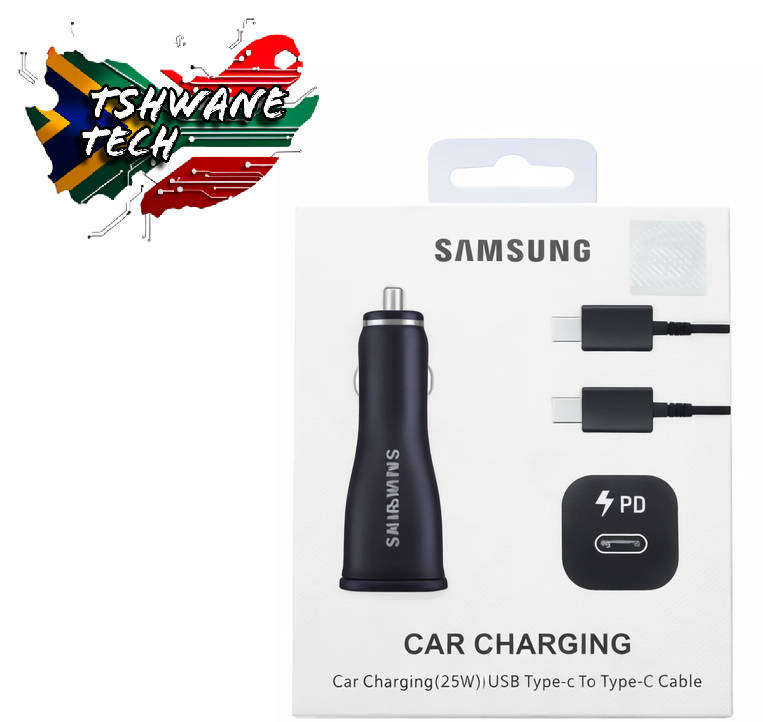 NEW SAMSUNG 25W USB-C Car Charger - Black (Charging cable included) - No reserve, Bargain !