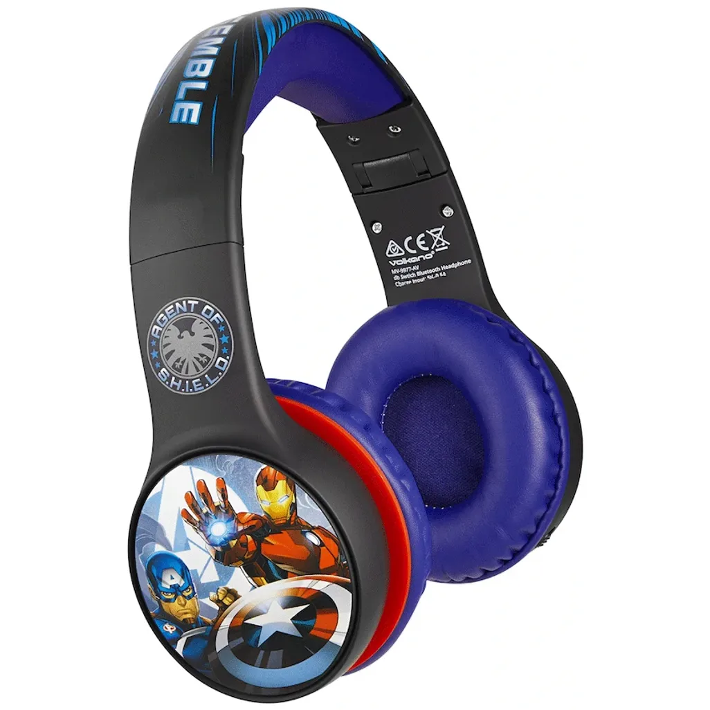 NEW Original Marvel Avengers Bluetooth Headphones with dB Switch Function - Kids