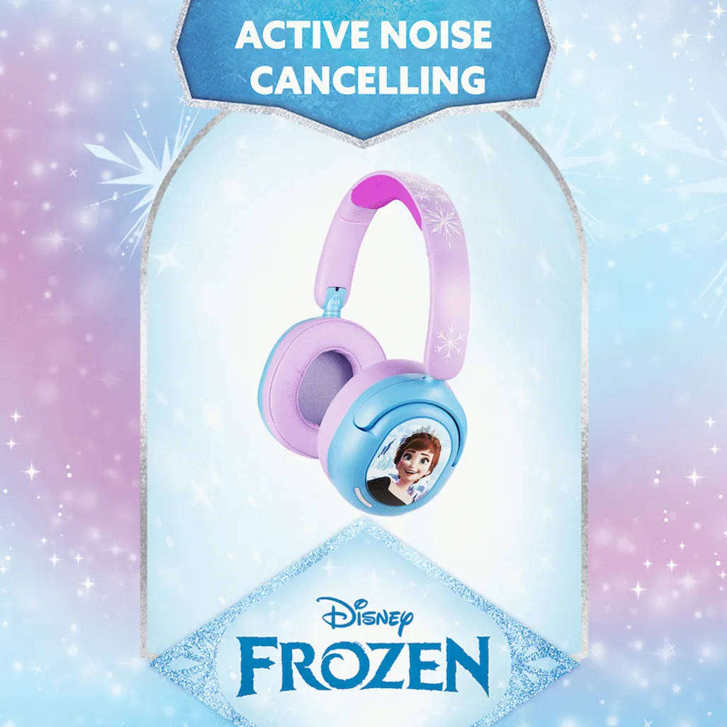 NEW Original Disney Frozen ANC (Active Noise Cancelling) Padded Bluetooth Headphones
