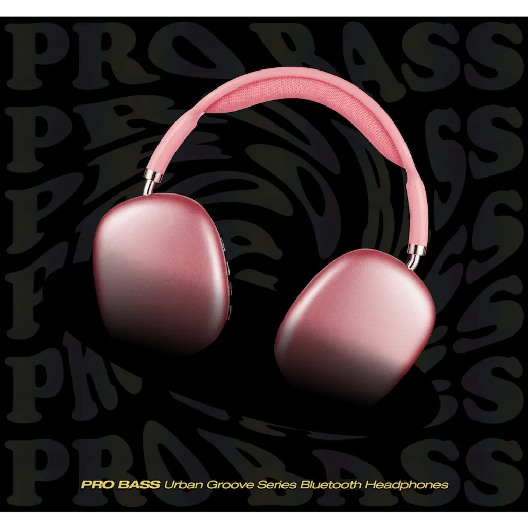 Pro Bass Urban Groove Series Bluetooth Headphones - Pink