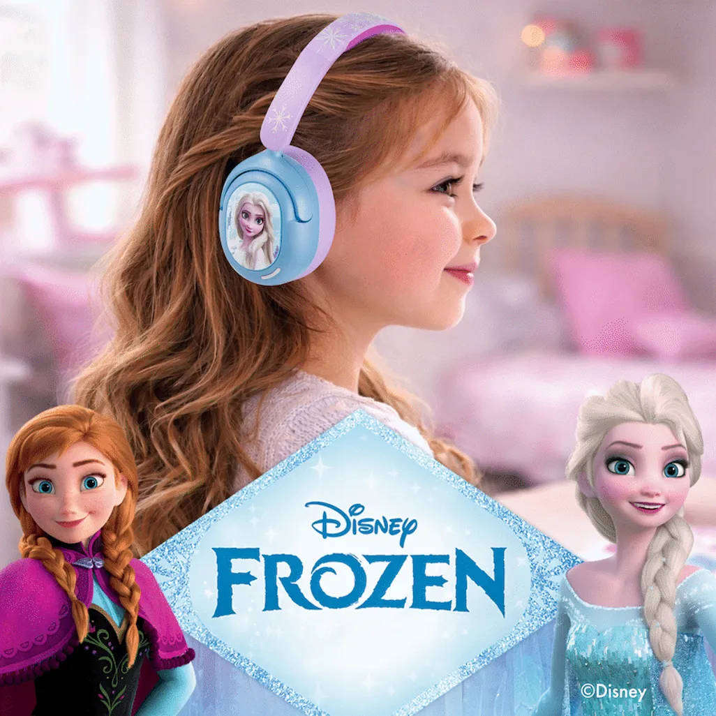 NEW Original Disney Frozen ANC (Active Noise Cancelling) Padded Bluetooth Headphones