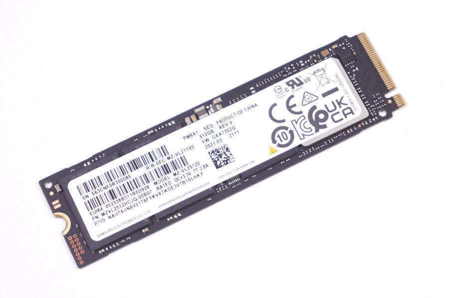 Samsung MZ-VLC5120 512GB M.2 2280 PCIe 4.0 NVMe Solid State Drive OEM