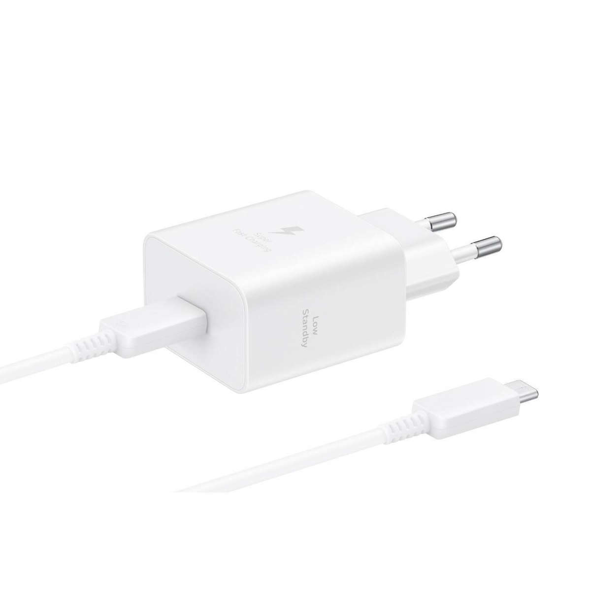 New Samsung 45W Power Adapter With Type-C Cable - White, R1 Start, no reserve !