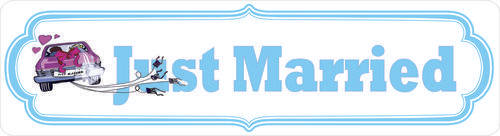 JUST MARRIED - PERSONALIZED NUMBER PLATES