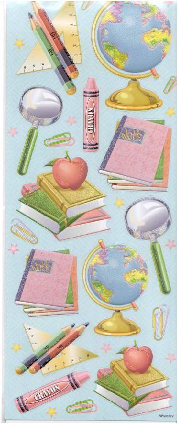 Stickers - Embossed glitter  (30cm long)