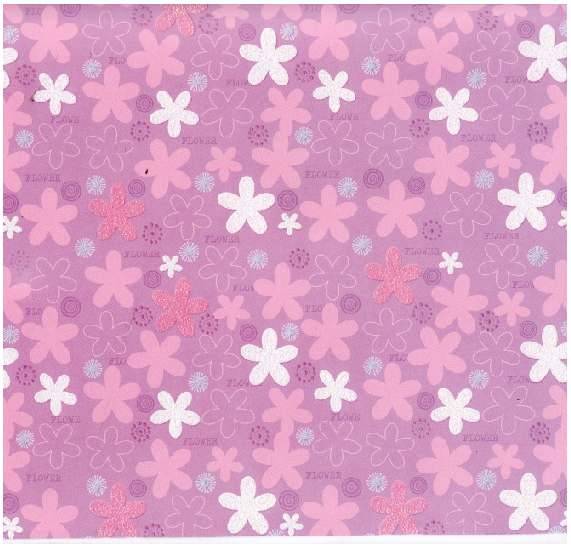 Paper -  300mm*300mm - Glitter Lilac Flowers