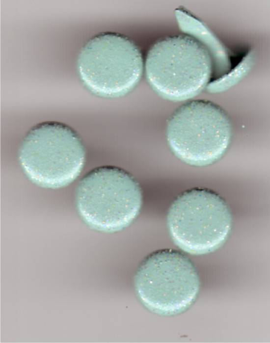 Brads - BLUE -  Glitter Brads Packs of 10