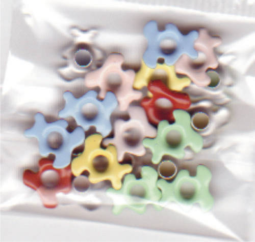 eyelets - Bears - mixed colours 20x