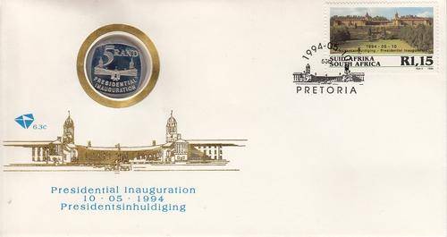 Mandela R5 Inauguration FDC