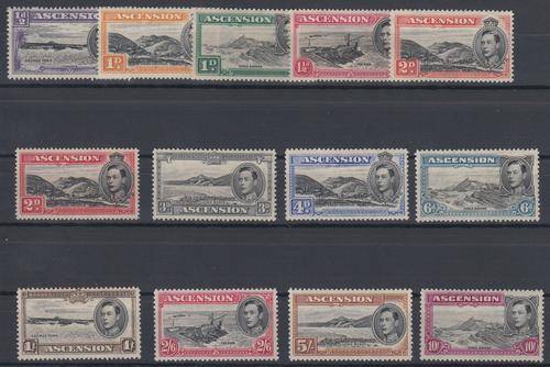 1938 ASCENSION KG VI SG 38-47 LMM