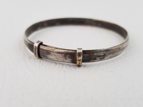 925 Sterling Silver Kiddies Bangle weight 9g as per photo
