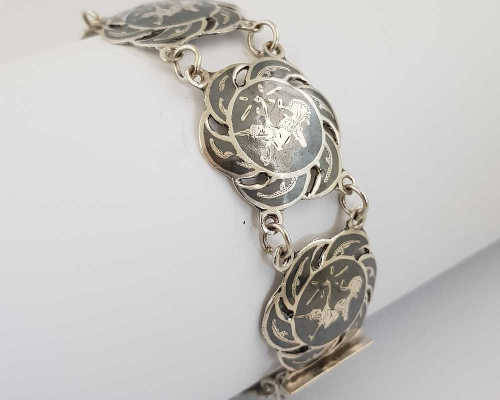 925 Sterling Siam Silver Bracelet weight 23g as per photo