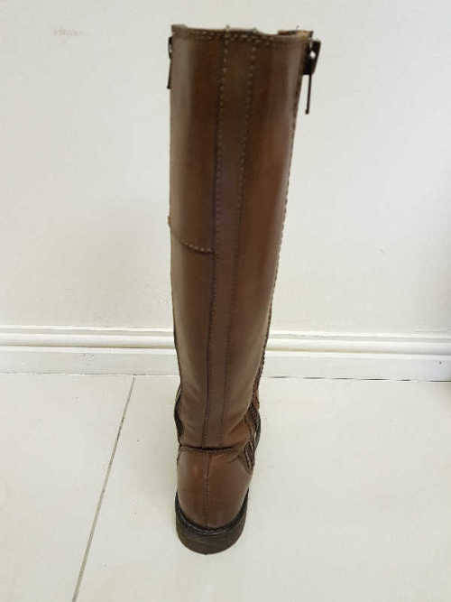 Genuine Leather GIA ladies tan boots as per photo