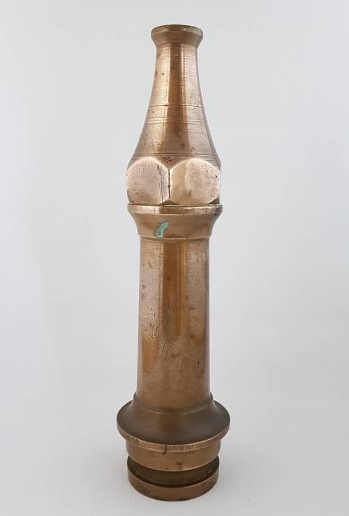 Brass front for fireman`s hose - enquire for postage - 32cm- as per photo