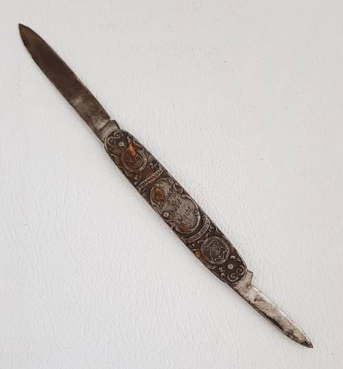 Eendracht Maakt Macht Kruger/De Wet (Panda) Transvaal pocket knife as per photo